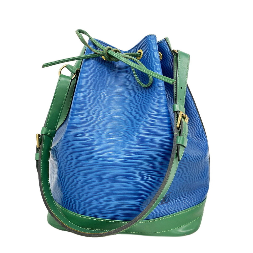 Louis Vuitton Epi Noe Shoulder Bag M44044 Toledo Blue Borneo Green Women's